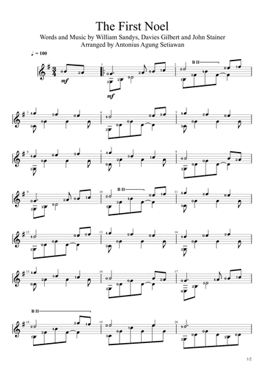 The First Noel (arr. Antonius Agung Setiawan)
