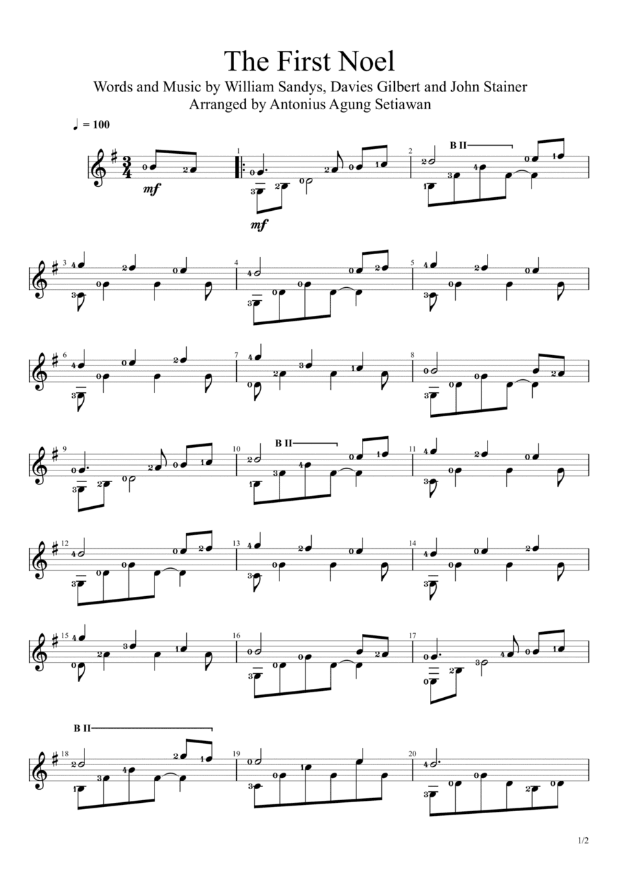 The First Noel (arr. Antonius Agung Setiawan)