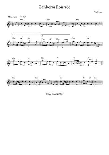 Canberra Bourrée - Composed by Na-Mara