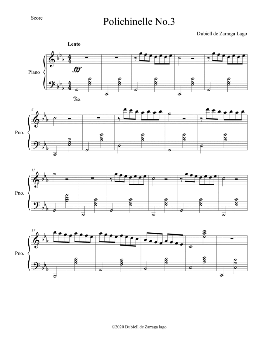 Polichinelle No.3 C minor