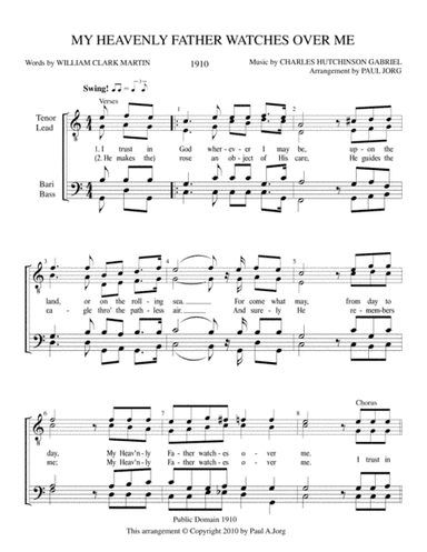 My Heavenly Father Watches Over Me (arr. Paul A. Jorg)