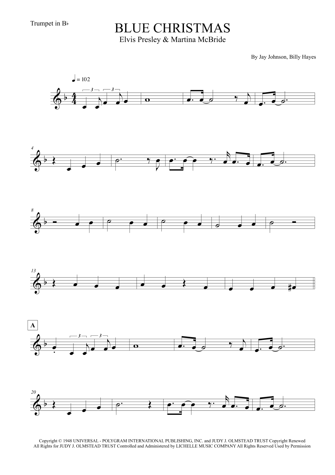Blue Christmas (arr. Leo Silva)