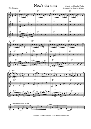 Now's The Time (arr. Katrin Scherer)