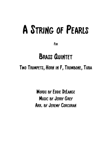 A String Of Pearls (arr. Jeremy Corcoran)
