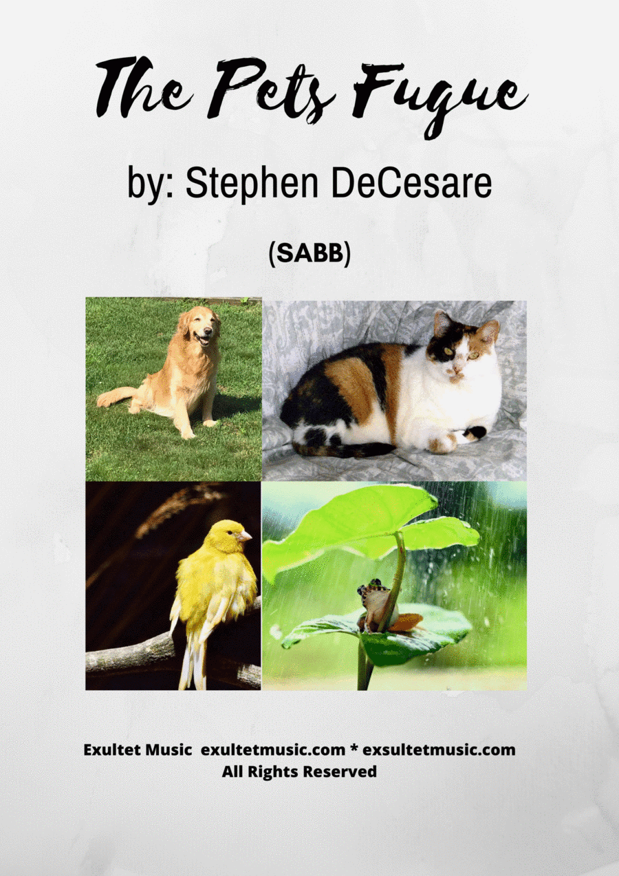 The Pets Fugue (SABB)