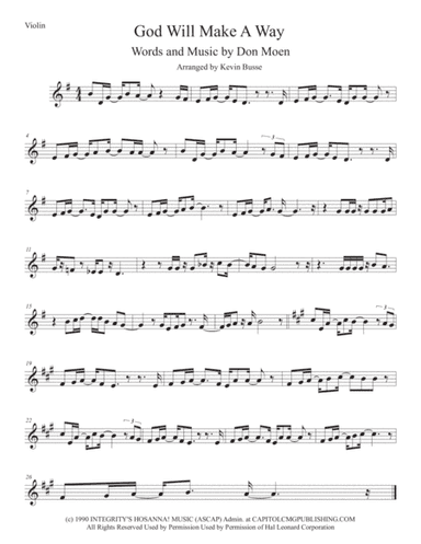 God Will Make A Way (arr. Kevin Busse)