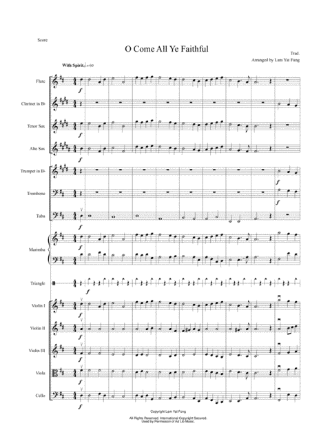 O Come All Ye Faithful score and parts for beginner orchestra.pdf (arr. Lam Yat Fung)