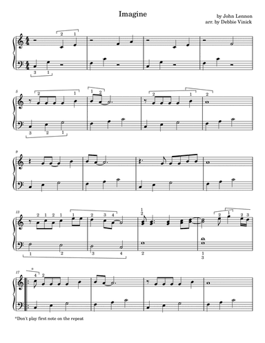 Imagine (arr. Debbie Vinick)