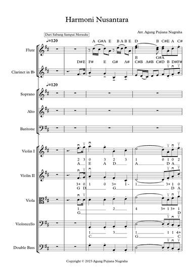 Harmoni Nusantara (arr. Agung Pujiana Nugraha)