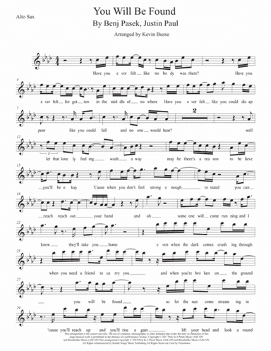 You Will Be Found (arr. Kevin Busse)
