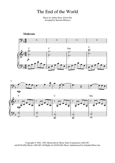 The End Of The World (arr. Kaiserin Rebecca)