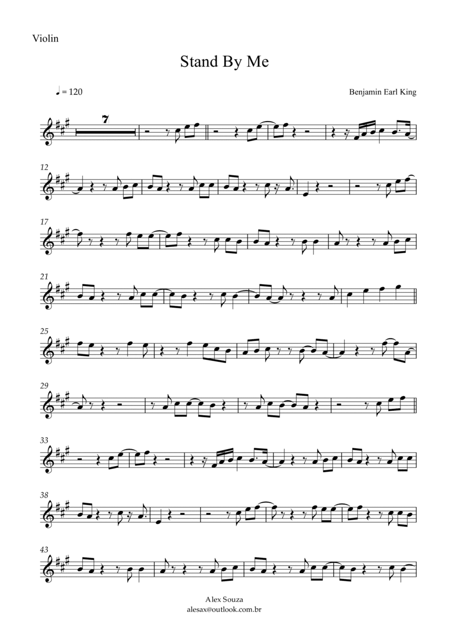 Stand By Me (arr. Alex Souza)