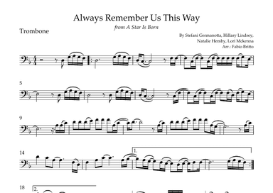 Always Remember Us This Way (arr. Fabio Britto)