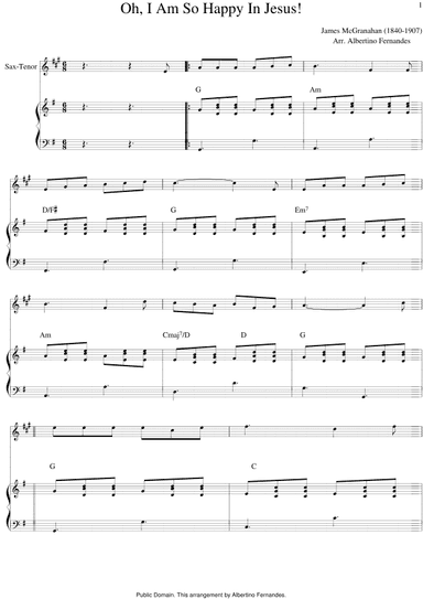 Oh I Am So Happy In Jesus (arr. Albertino Fernandes)