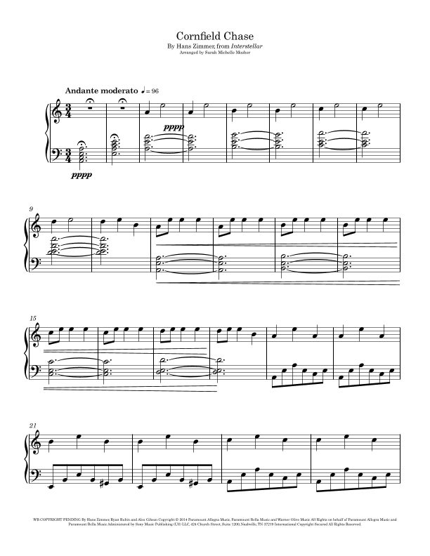 Cornfield Chase (arr. Sarah Michelle Mosher)