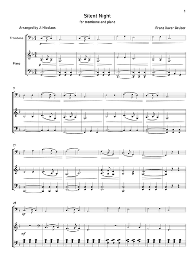 Silent Night (arr. John Nicolaus)