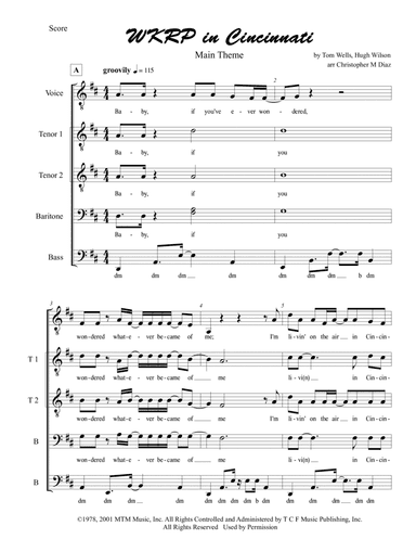 Wkrp In Cincinnati (main Theme) (arr. Christopher M. Diaz)