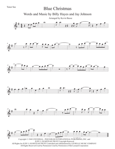 Blue Christmas (arr. Kevin Busse)
