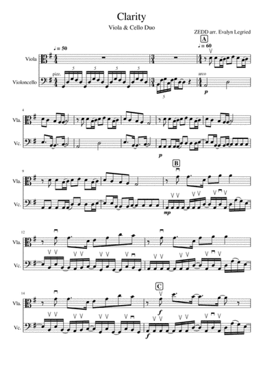 Clarity (arr. Evalyn Legried)