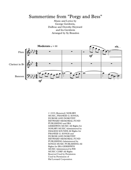 Summertime (arr. Sy Brandon)
