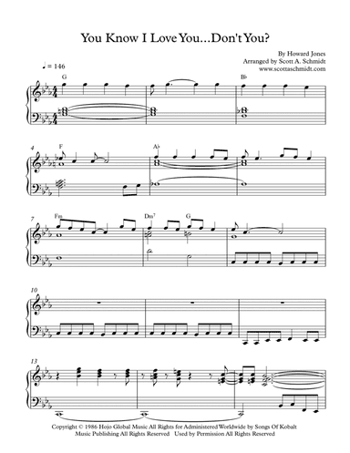 You Know I Love You Don't You (arr. Scott A. Schmidt)
