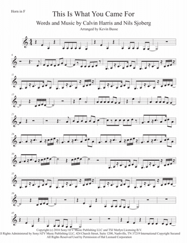 This Is What You Came For (arr. Kevin Busse)