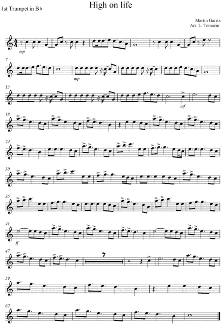 Martin Garrix - High on life for brass quintet (arr. Luka Tomazin)