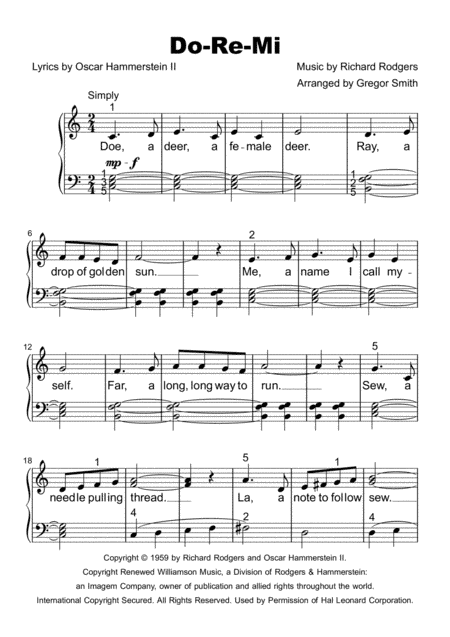 Do-Re-Mi (arr. Gregor Smith)