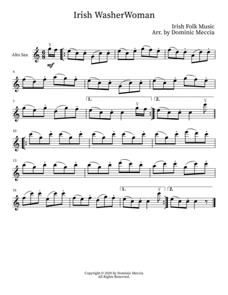 Irish WasherWoman (arr. Dominic Meccia)