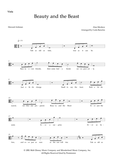 Beauty And The Beast (arr. Cadu Barcelos)