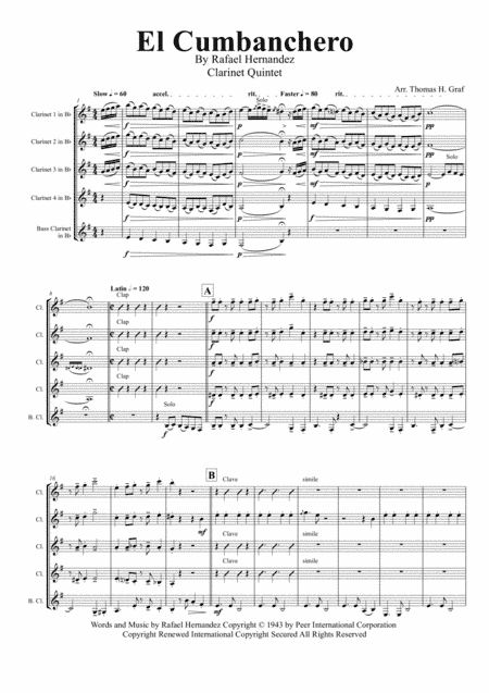 El Cumbanchero (arr. Thomas H. Graf)