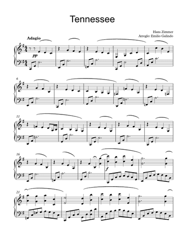 Tennessee (arr. Emilio Galindo Garciacelis)