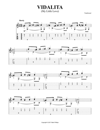 Vidalita (My Little Love) (arr. Mark Phillips)