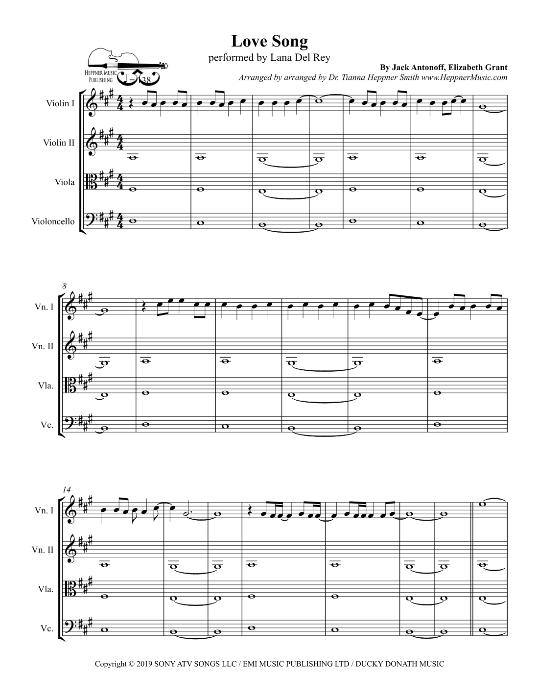 Love Song (arr. Dr. Tianna Heppner Smith www.HeppnerMusic.com)