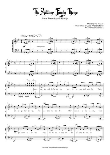 Addams Family Theme (arr. Lucía Piñeiro Estévez)