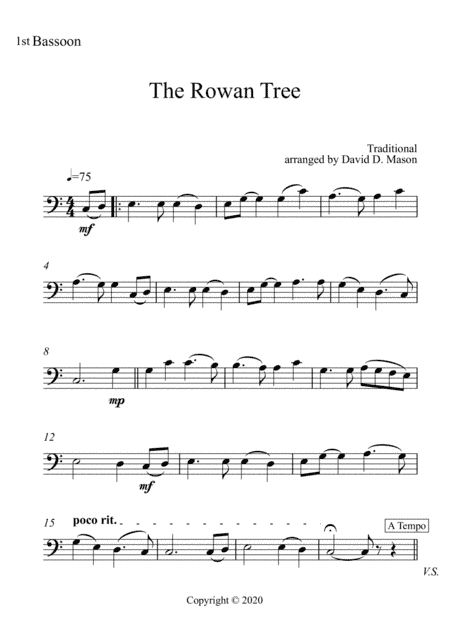 The Rowan Tree (arr. David D. Mason)