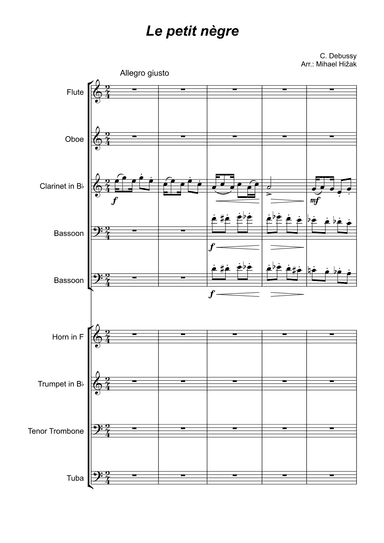 Le petit negre (The little nigar) (arr. Mihael Hižak)