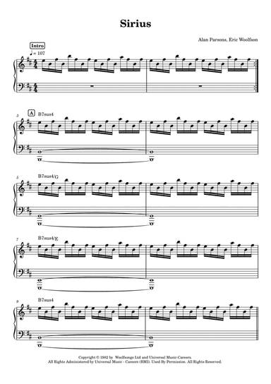 Sirius (arr. Anacrusa)