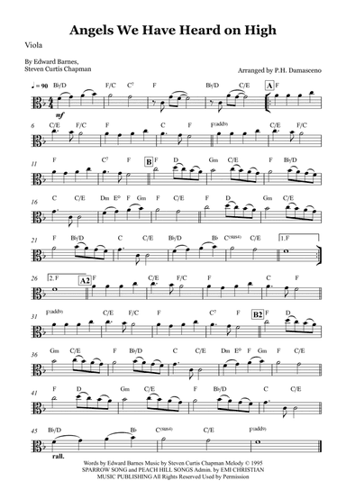 Angels We Have Heard On High (arr. P.H. Damasceno)