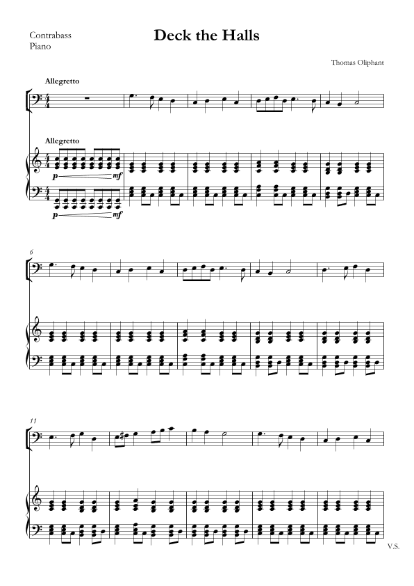 Deck the Halls (arr. SMMUS)