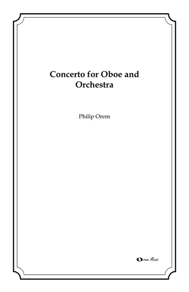 Concerto for Oboe and Orchestra - score and parts