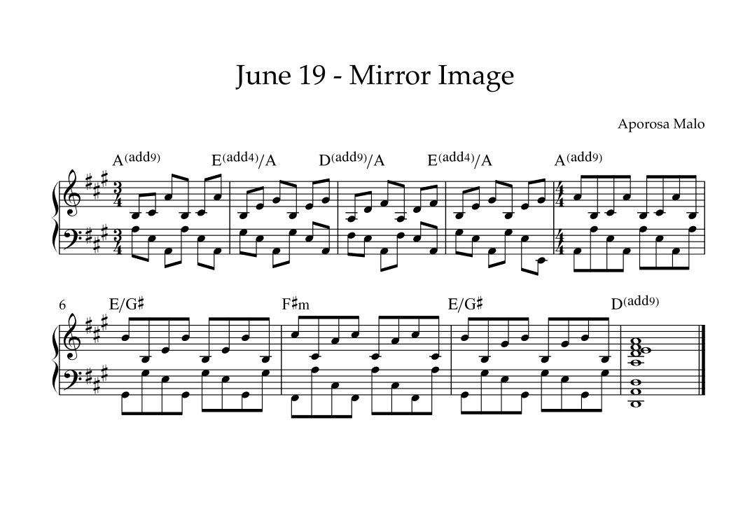 June 19 - Mirror Image