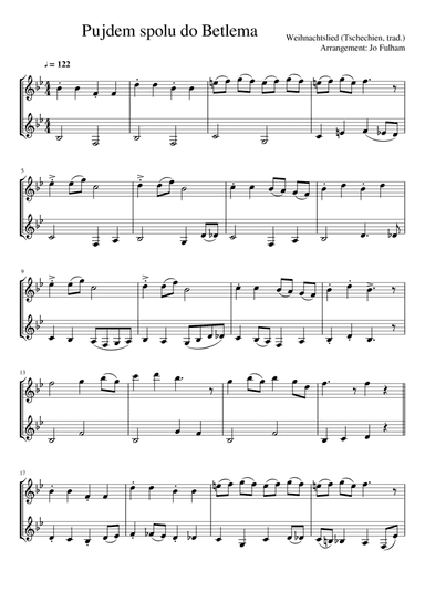 Pujdem spolu do Betlema (arr. Jo Fulham)