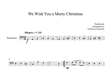 We Wish You a Merry Christmas (arr. Gildson Cerqueira)
