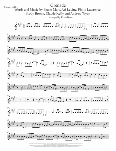 Grenade (arr. Kevin Busse)