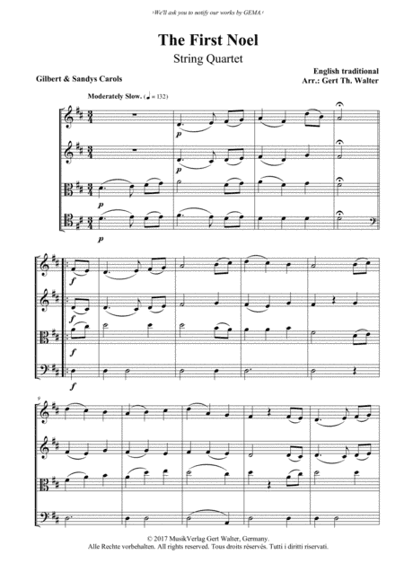 The First Noel (arr. Gert Th. Walter)