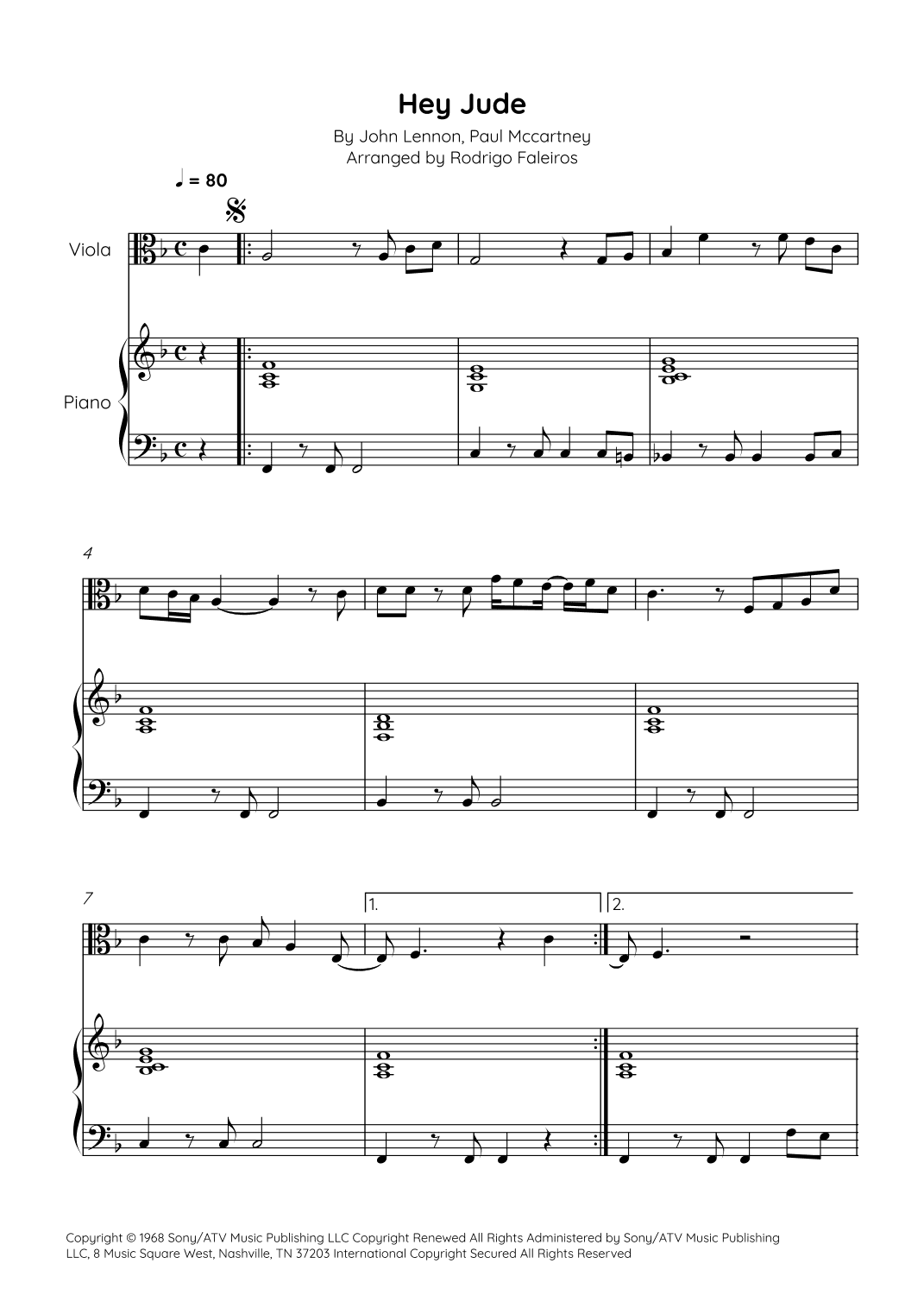 Hey Jude (arr. Rodrigo Faleiros)