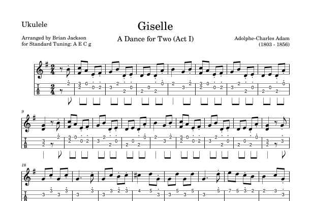 Giselle (arr. Brian Jackson)