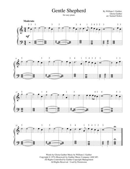 Gentle Shepherd (arr. Samuel Stokes)