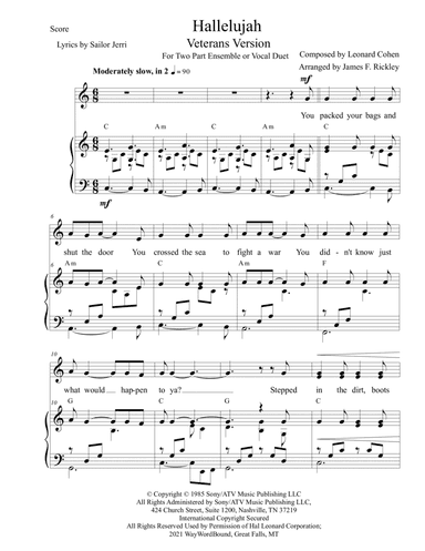 Hallelujah (arr. James F. Rickley)